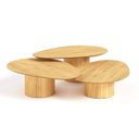 Ver imagem 3 de Conjunto Mesa de Centro Orgânica Stone em Madeira Damasco