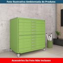 Ver imagem 2 de Mapoteca 10 Gavetas Pandin 120 Cm (larg) Inmetro Tampo Mdp Cinza Estrutura e Gavetas em Aço Verde