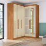 Guarda-roupa Modulação de Canto com Puxadores Mdf com Espelho Paris - 1