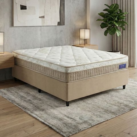 Colchão Casal Molas Ensacadas Euro In Natural Confort 138x188x25cm