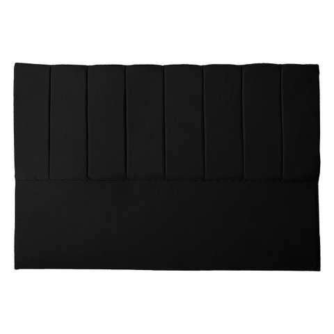 Cabeceira Casal Queen Estofada para Cama Box Dália Suede Preto Ads Decor Cabeceira Casal Estofada Qu