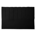Ver imagem 1 de Cabeceira Casal Queen Estofada para Cama Box Dália Suede Preto Ads Decor Cabeceira Casal Estofada Qu