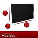 Ver imagem 4 de Cabeceira Casal Queen Estofada para Cama Box Dália Suede Preto Ads Decor Cabeceira Casal Estofada Qu