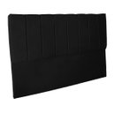 Ver imagem 3 de Cabeceira Casal Queen Estofada para Cama Box Dália Suede Preto Ads Decor Cabeceira Casal Estofada Qu