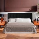 Ver imagem 2 de Cabeceira Casal Queen Estofada para Cama Box Dália Suede Preto Ads Decor Cabeceira Casal Estofada Qu