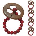 Ver imagem 1 de Kit 6 Porta Guardanapos Biojoias Artesanal Babaçu Açaí da Amazonia