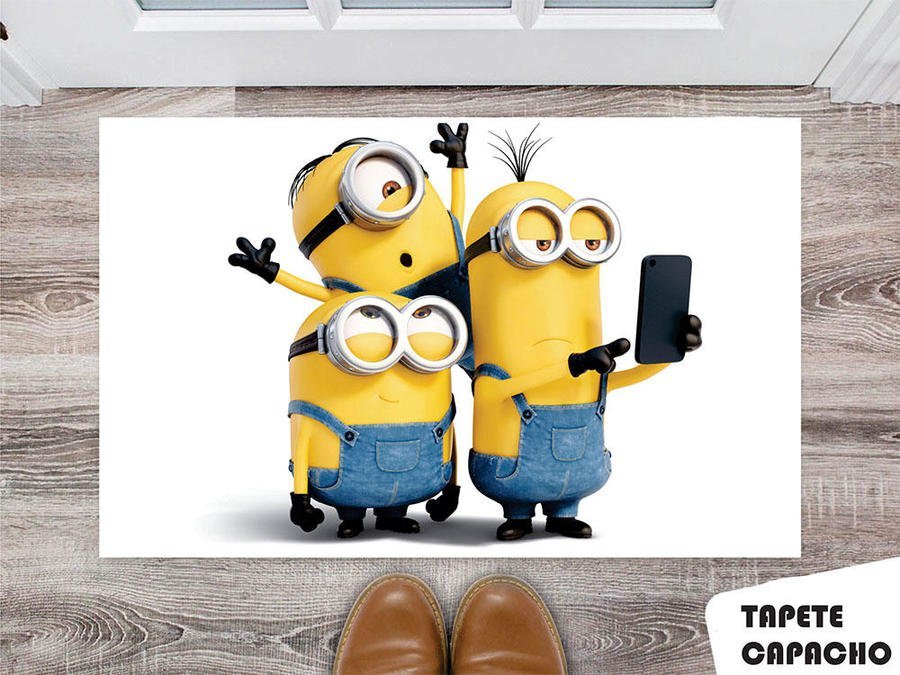 Tapete Capacho Personalizado Minions Deluzz DLZ005490 - 1
