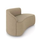 Ver imagem 7 de Sofá 2 Lugares Orgânico 140cm Morgan e 2 Poltronas Lua Suede Marrom Rato D03 - D'Rossi