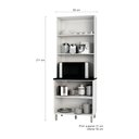 Ver imagem 3 de Paneleiro Duplo 4 Portas 80cm Evidence Branco Poliman