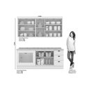 Ver imagem 3 de Cozinha Completa Americana 6 Peças 2 Aéreos 2 Balcões 2 Complementos C6p83 Branco