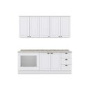 Ver imagem 6 de Cozinha Completa Americana 6 Peças 2 Aéreos 2 Balcões 2 Complementos C6p83 Branco