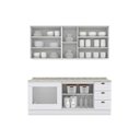 Ver imagem 4 de Cozinha Completa Americana 6 Peças 2 Aéreos 2 Balcões 2 Complementos C6p83 Branco