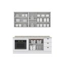 Ver imagem 5 de Cozinha Completa Americana 6 Peças 2 Aéreos 2 Balcões 2 Complementos C6p83 Branco