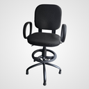 Ver imagem 2 de Cadeira Giratoria Caixa Alta 170kg Sup. Pé Reg. Altura