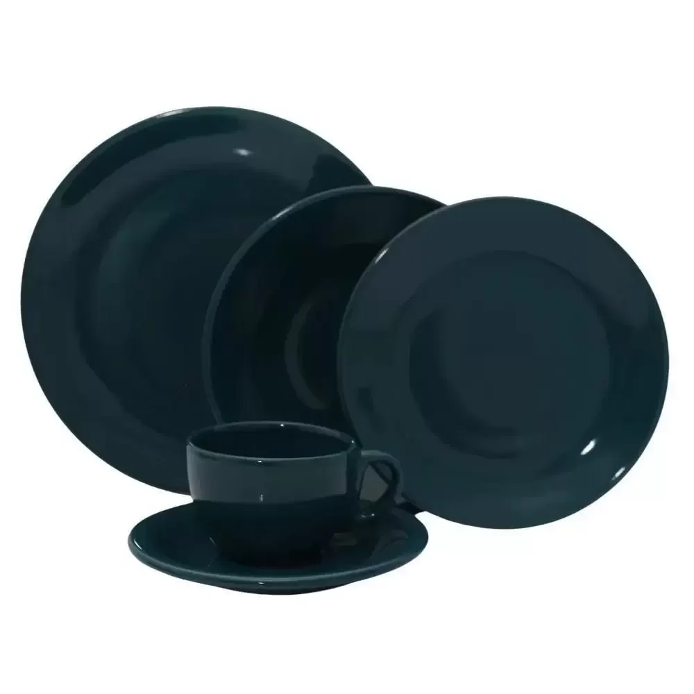 Aparelho de Jantar 20 Peças Porcelana Oxford - Azul - 1