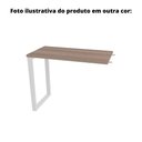 Ver imagem 3 de Mesa de Escritório Complemento Pé Tubular Pe25 em Mdp 90 x 45cm Cinza com Base Cinza