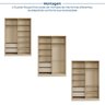 Guarda-roupa 4 Portas Reflecta 100% Mdf Orion CabeCasa MadeiraOriginals - 5