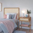 Ver imagem 3 de Conjunto Cabeceira 90cm e Mesa de Cabeceira Hanover/dourado