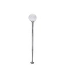 Ver imagem 1 de Poste de Jardim P10/b15 de 1,85m com Globo de Vidro Transparente 15x28 Prata Velha