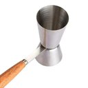 Ver imagem 3 de Dosador P/ Bebidas Duplo 25ml 50ml Bar Drink Barman Bartender Gin Vodca Caipirinha Dose Whisky Clink