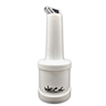 Garrafa Store'n pour com Bico e Tampa de Armazenamento 1000ml Linha Profissional Restaurantes Branca - 1