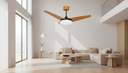 Ver imagem 3 de Ventilador de Teto Venti-Delta Munique Inverter 55W Bivolt 95cm 3 Pás MDF com Controle Remoto e Lust