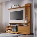 Ver imagem 1 de Home Theater Estante p/ TV até 55" Artheo HB Móveis - Cinamono/Off White