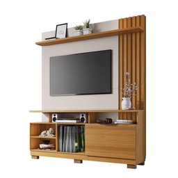 Home Theater Estante P/ Tv até 55" Artheo Hb Móveis - Cinamono/off White - 9