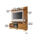 Ver imagem 4 de Home Theater Estante p/ TV até 55" Artheo HB Móveis - Cinamono/Off White