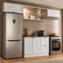 Ver imagem 1 de Cozinha Completa Modulada Americana com Vidro Reflecta 4 Peças Yescasa