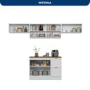 Ver imagem 5 de Cozinha Completa Modulada Americana com Vidro Reflecta 4 Peças Yescasa