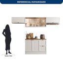 Ver imagem 4 de Cozinha Completa Modulada Americana com Vidro Reflecta 4 Peças Yescasa