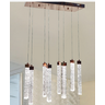 Pendente Empire Rose Gold Cristal 8 Tubos Led 40W 30cm Bivolt PARIS LUZ - 1
