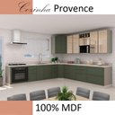 Ver imagem 2 de Módulo Balcao Obliquo 100% Mdf Cozinha Modulada Provence Robel Fendi/salvia