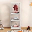 Ver imagem 2 de Estante Prateleira Quarto Infantil Cabideiro Madeira Branco Sally Idimex