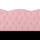Ver imagem 3 de Cabeceira Casal Queen Estofada para Cama Box Verona Veludo Rosa Bebe