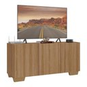 Ver imagem 1 de Rack para Tv até 32 Polegadas com 3 Portas Multimóveis Mp1068 Rustic/natural