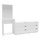 Ver imagem 2 de Cômoda para Quarto 6 Gavetas com Espelho Porto Branco