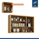 Ver imagem 6 de Cozinha Completa Modulada Torino com 2 Balcões e 2 Armarios Aéreos Bege/Cinamomo/Off White