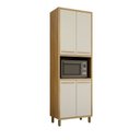Ver mais imagens de Cozinha Completa Modulada Torino com Paneleiro e 2 Armaréos Aéreos Bege/Cinamomo/Off White