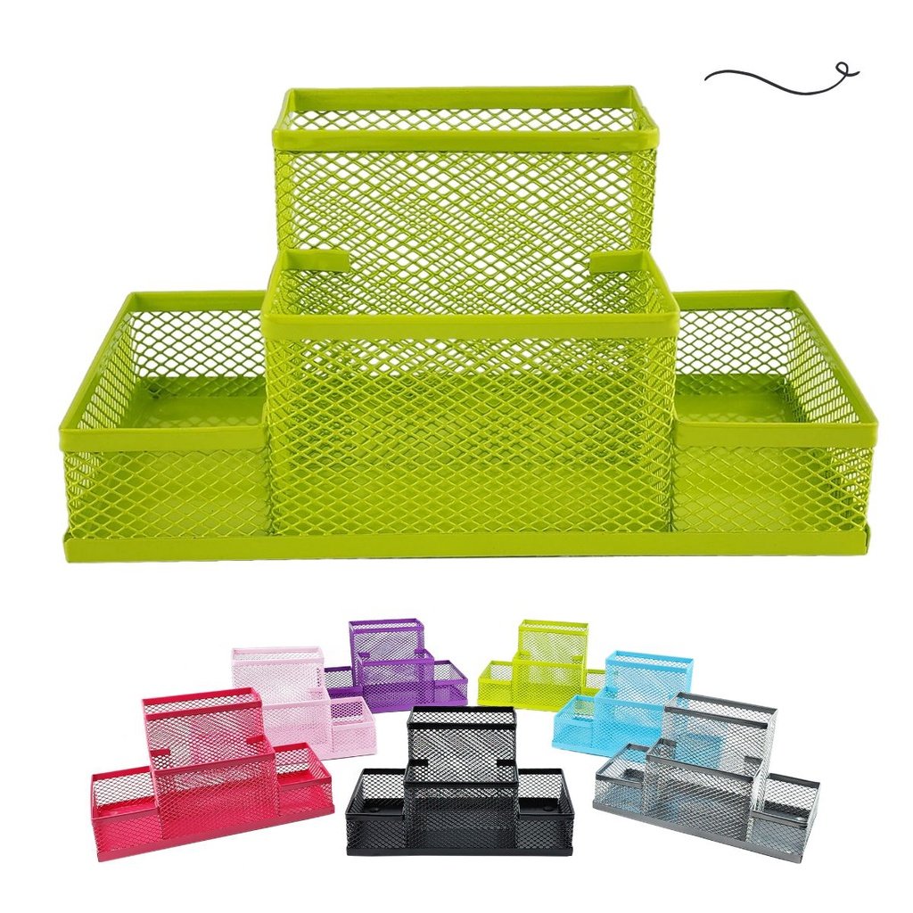 Kit Organizador Porta Caneta Porta Treco Porta Lapis Organizador de Mesa Escritório Home Office - Ve