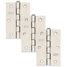 Kit 3 Dobradiças Silvana 850 até 35kg - 4" Niquelado - 2
