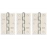 Kit 3 Dobradiças Silvana 850 até 35kg - 4" Niquelado - 3
