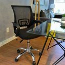 Ver imagem 4 de Kit 7 Peças com Uma Mesa de Reunião e 6 Cadeiras de Escritório Tela Mesh Espresso Móveis