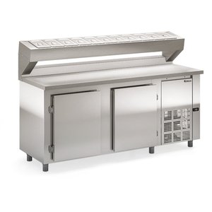 Balcão Refrigerado Condimentaria GBPZ-200 AI - Aço Inox 0 a +7°C - Gelopar 220V