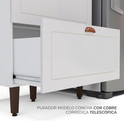 Torre Quente 1 Porta 2 Gavetas 2 Nichos para Forno Pérola Yescasa - 7