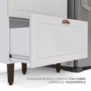 Ver imagem 7 de Torre Quente 1 Porta 2 Gavetas 2 Nichos para Forno Pérola Yescasa Branco