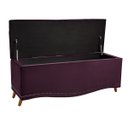 Ver imagem 5 de Conjunto Cabeceira e Calçadeira Holanda 195 Cm Luxor Roxo Speciale Home