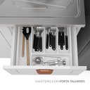Ver imagem 6 de Balcão 2 Portas 3 Gavetas 120 cm Pérola Yescasa Branco
