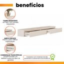 Ver imagem 4 de Aparador Suspenso para Hall de Entrada 2 Gavetas Aspen Off White Edn